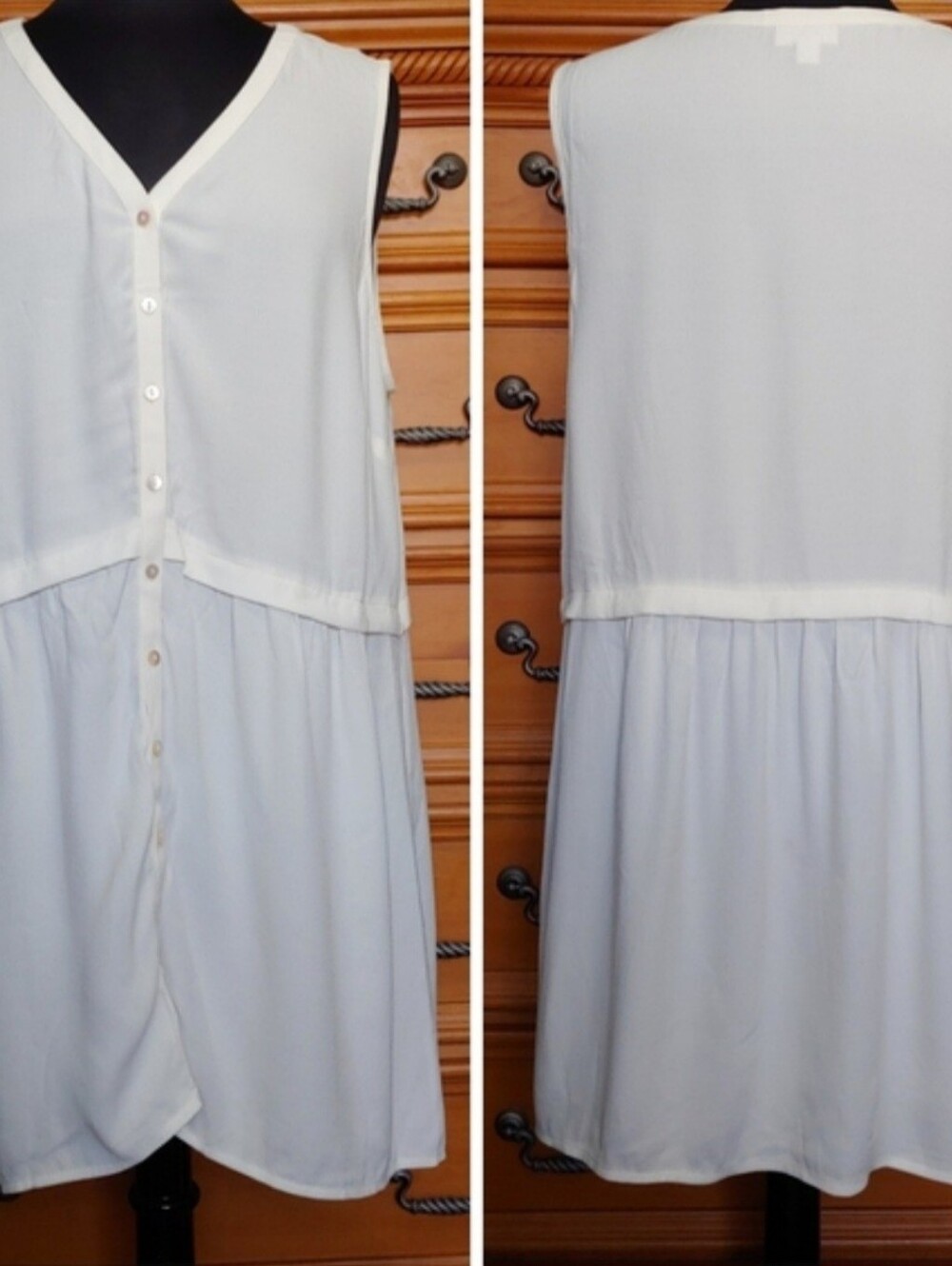 J Jill  Button Front Tunic- L